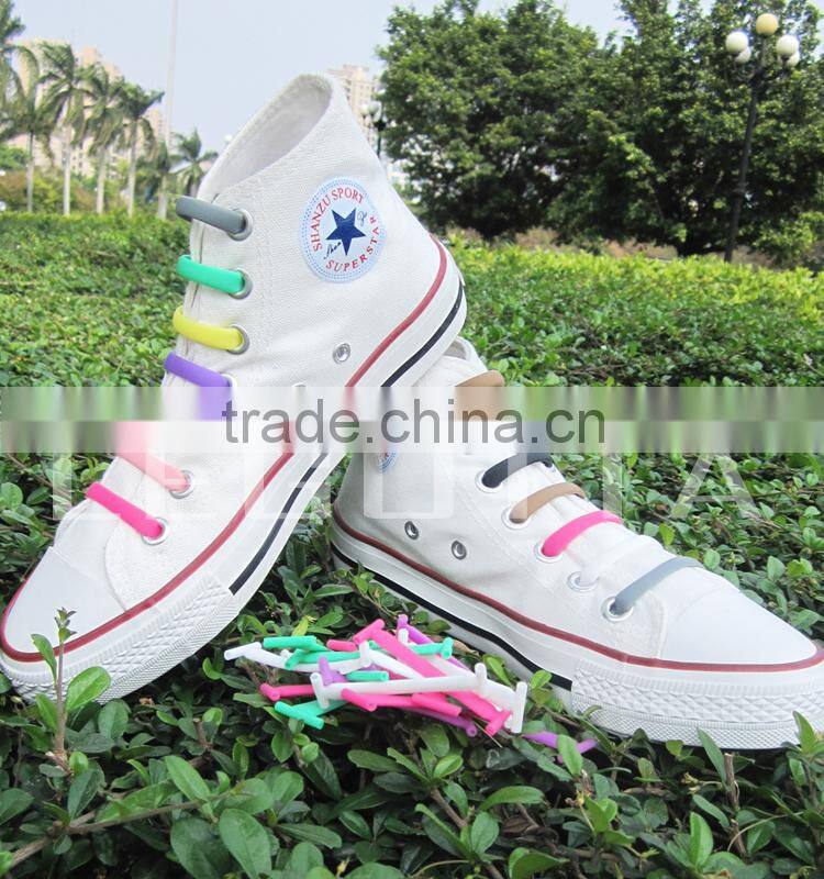 2016 new hot super popular selling best flat elastic no tie lazy shoelaces