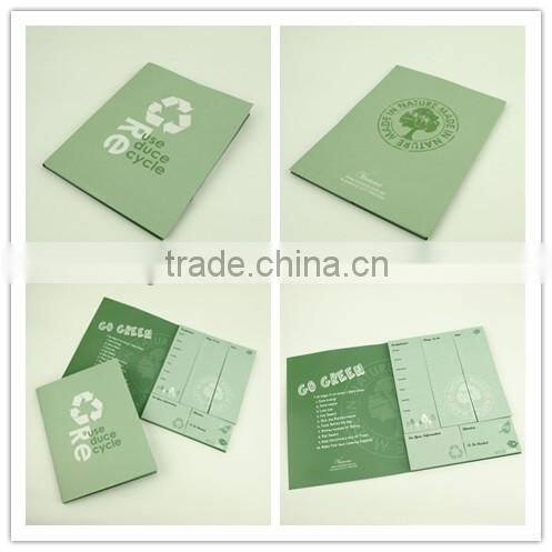 Envirenmental Protection Spiral Combined Notepad