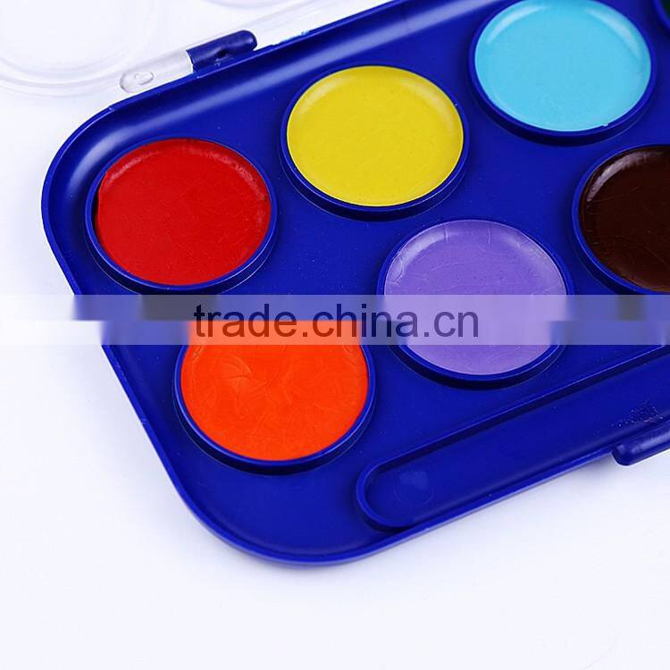 Art Supplier Wholesale Bulk Children Drawing Set Mini 10 Color Solid Water Color Cake