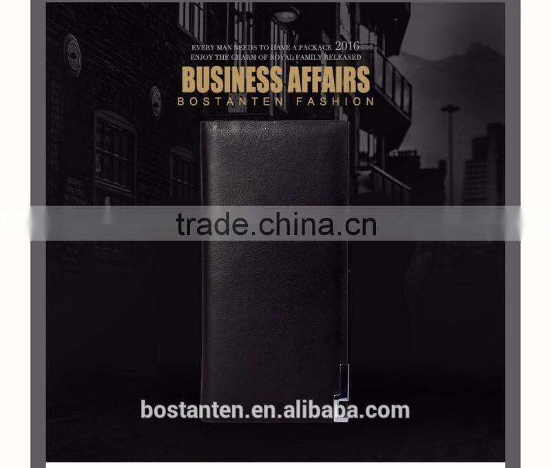 large men long purse wallet clutch bag leather black color