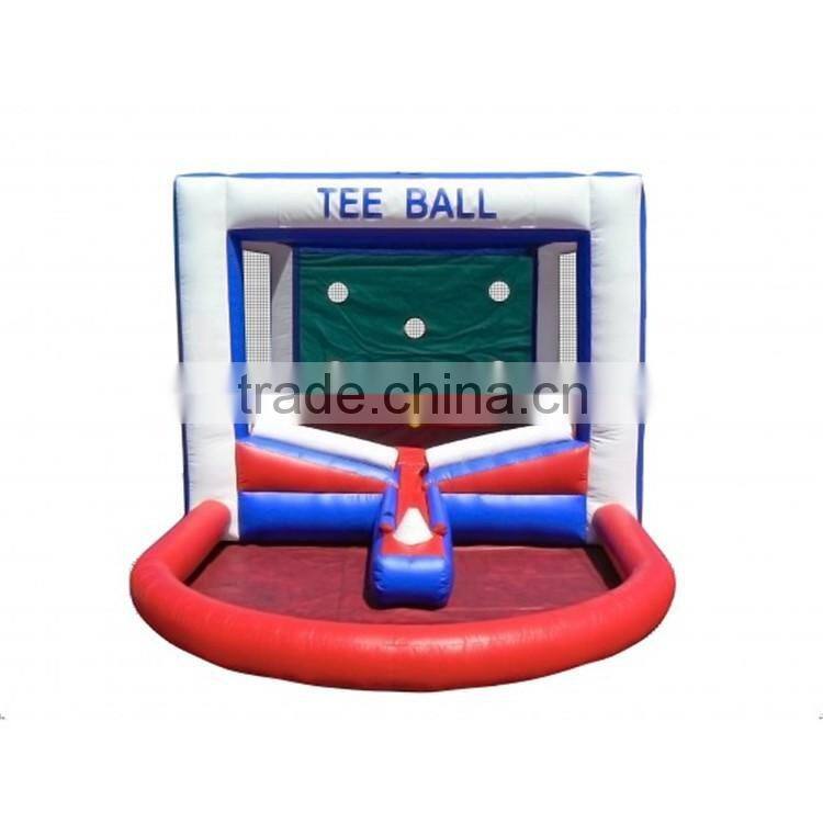 inflatable tee ball game for sale, hot crazy game batter up