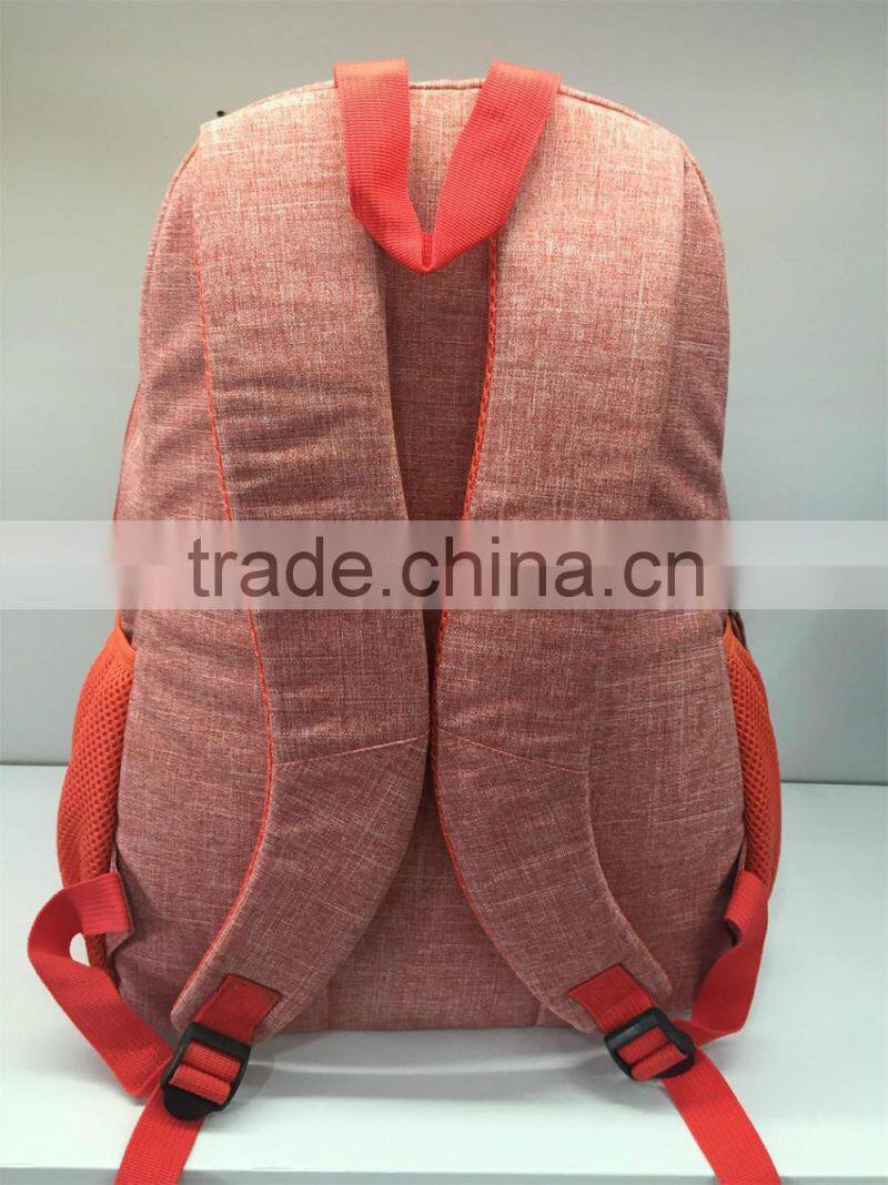 2016 fashion & concise plaid sport backpacks for outdoor activities,orange,YX-SP-14