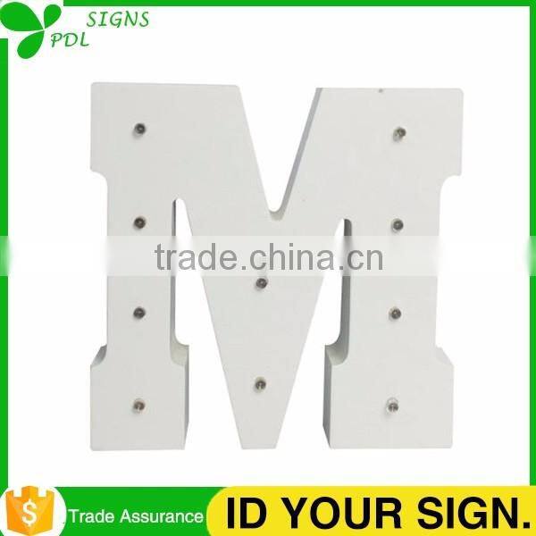 Decorative Wood Marquee Light Letters