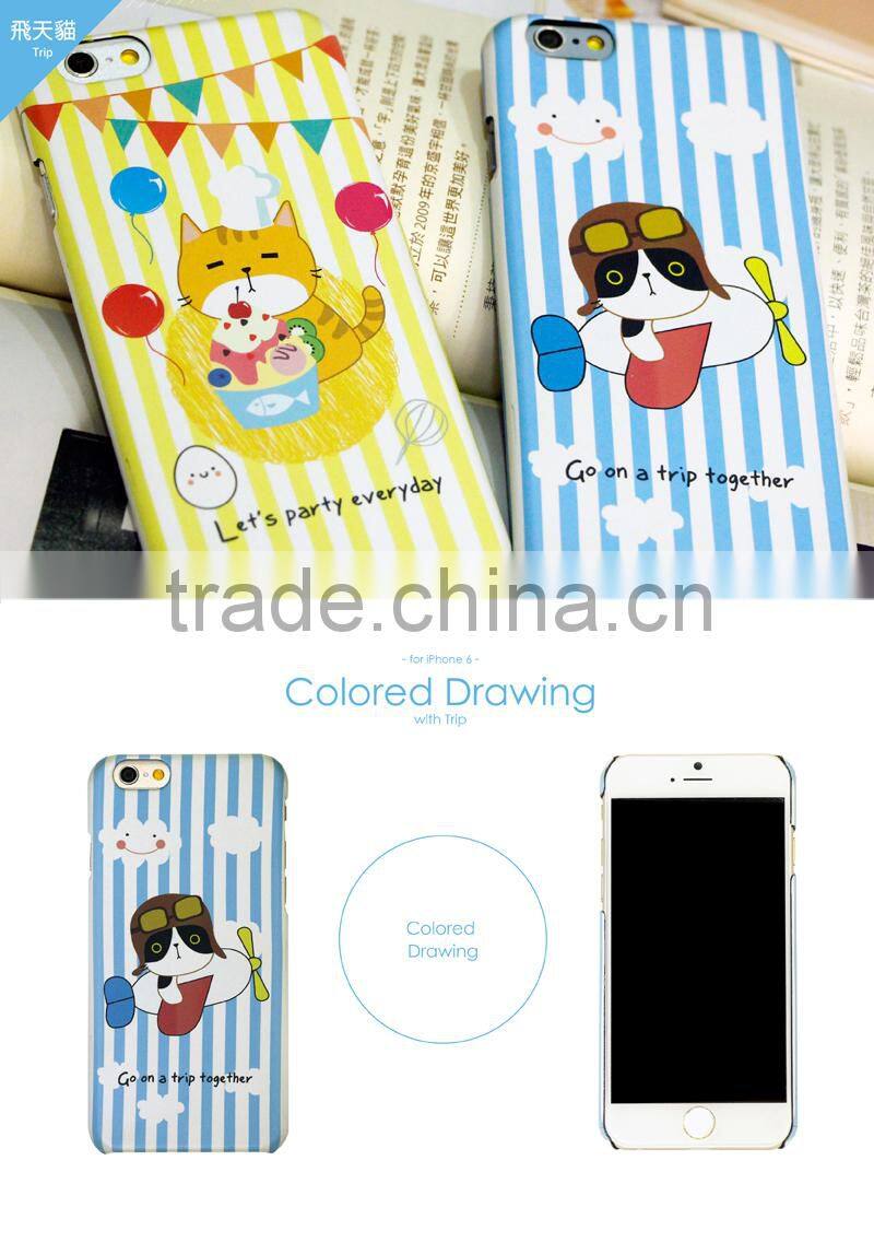 Animal-Blue cat For iPhone 6 mobile phone cover, cell phone accessory