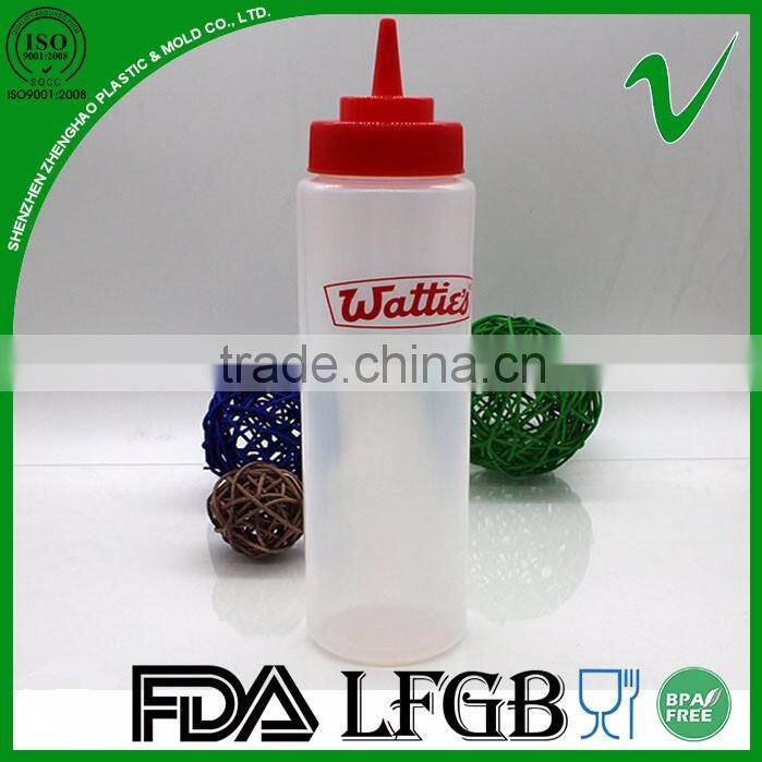 hot-selling sample free sauce LDPE plastic squeeze bottle