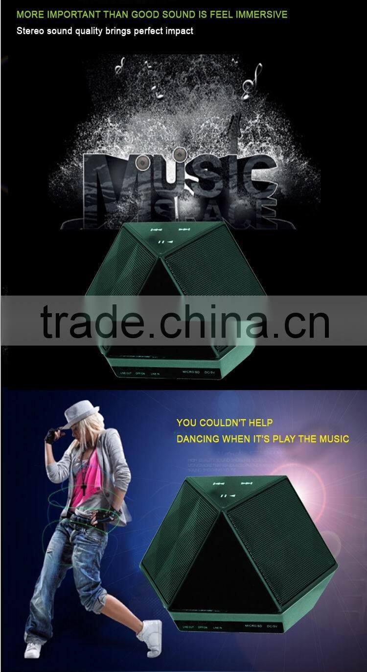 Model D8 New gadgets super bass sound 6w rechargeable stereo wireless bluetooth speaker