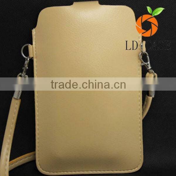 leather messenger cross body bag cell phone neck purse pouches