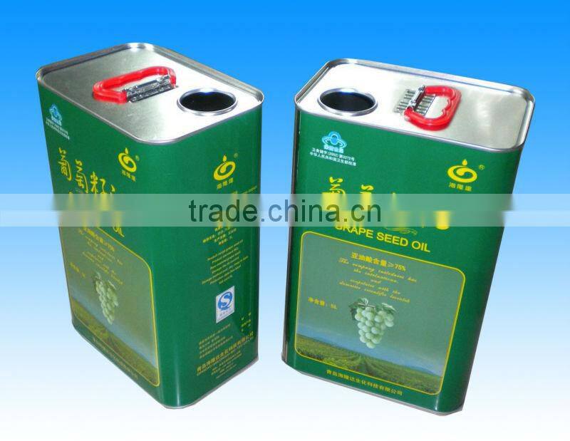 5L grape seed oil packing tin can