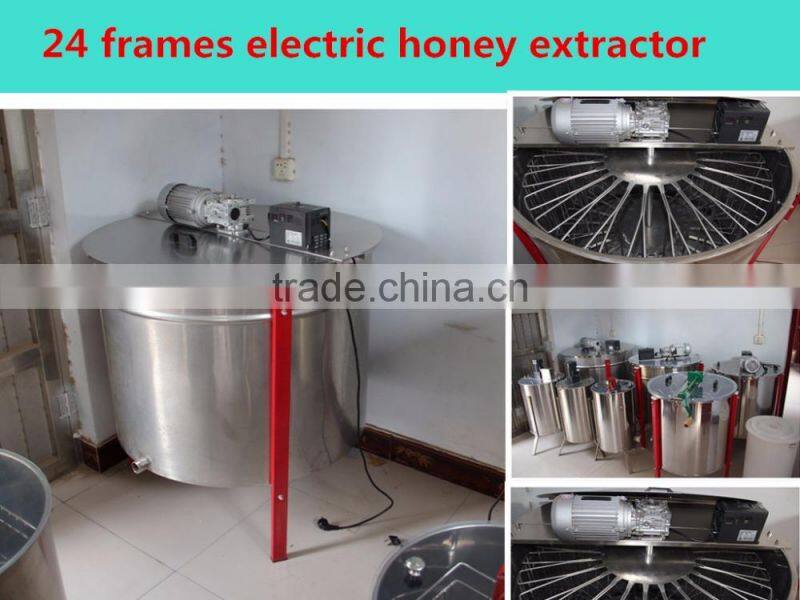 2016 Electronic Non-pollution No crevice Manual Beekeeping Plastic 4 frames honey extractor