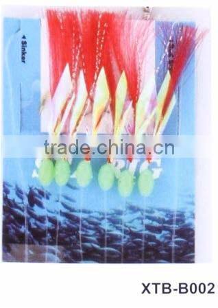 6#-12# cheap light feather fishing lures sea rig sabiki rigs