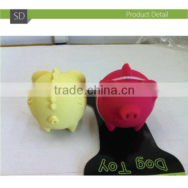 Rubber Ball With Teeth Dog Toy