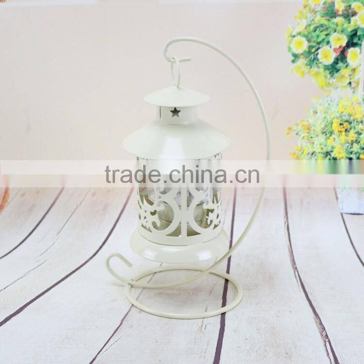 Wrought Iron Classical Street Lamp Candlestick Wedding Gift Candle Holder