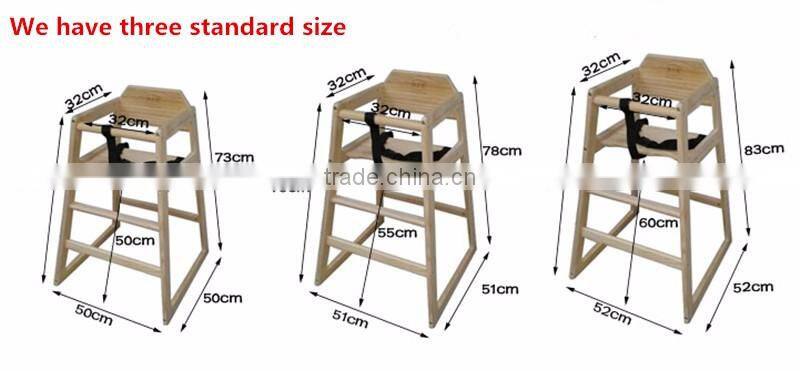 High quality Detachable wooden highchair OEM manufacturer