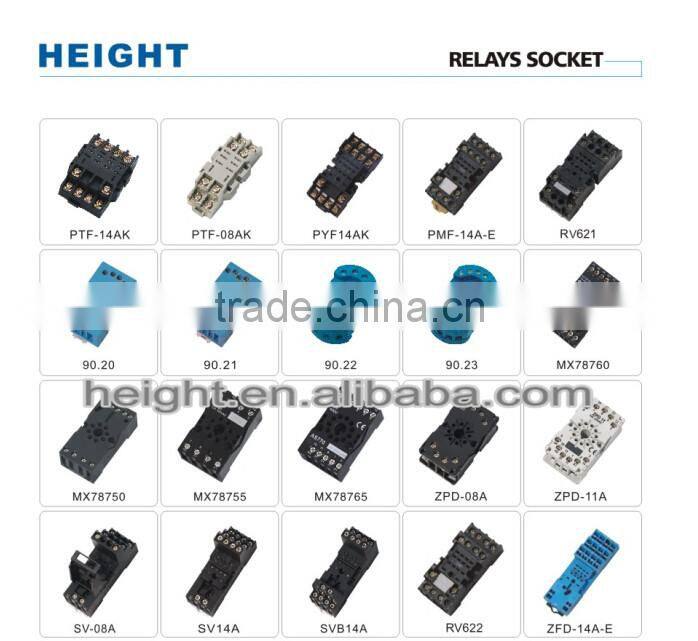 HEIGHT Hot Sale PX78714-E Relay Socket / 14pin Relay Socket/General relay socket with High Quality Factory Price