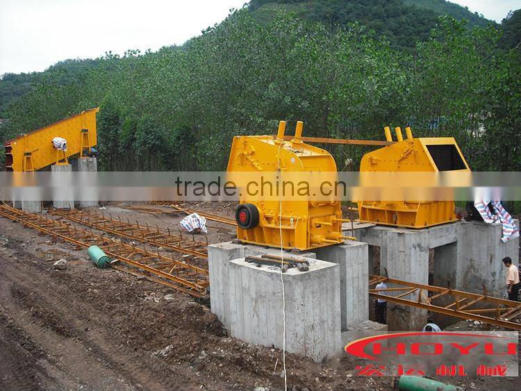 Cube discharging quarry equipment
