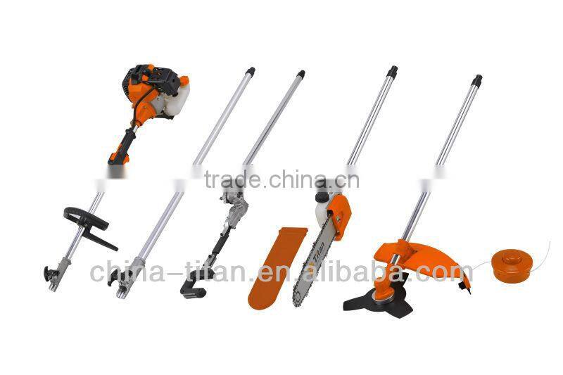 5 in1 garden multi tools brush cutter, hedge trimmer, strimmer, chain saw