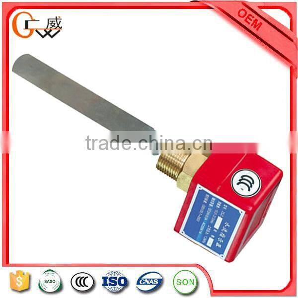 Screw type water flow detector for fire sprinkler system