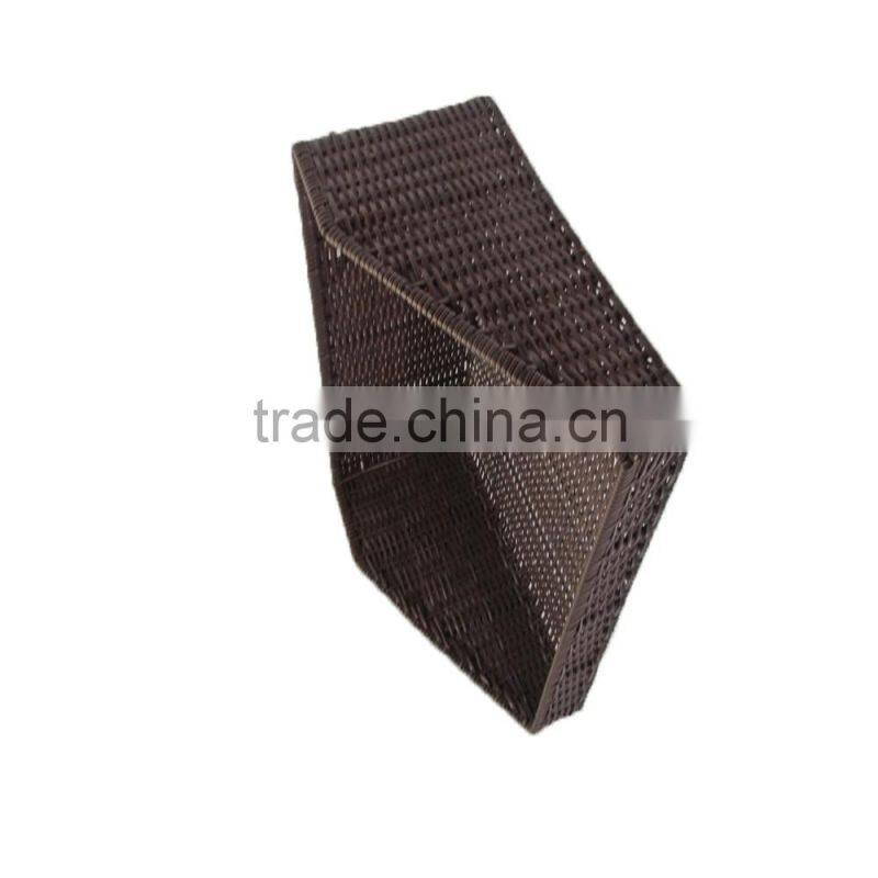 China supplier direct sale supermarket fruit and vegetable display rack with rattan basket