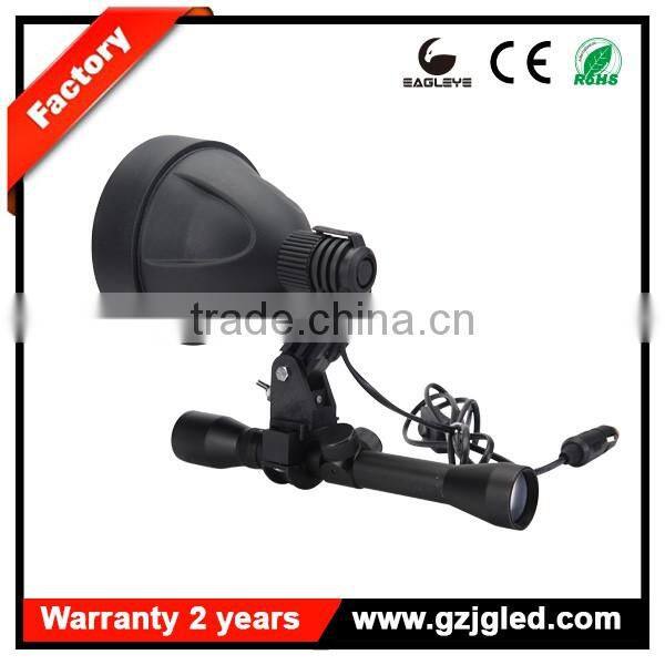 portable led spotlights 10W 140mm reflector rechargeable hunting spotlight