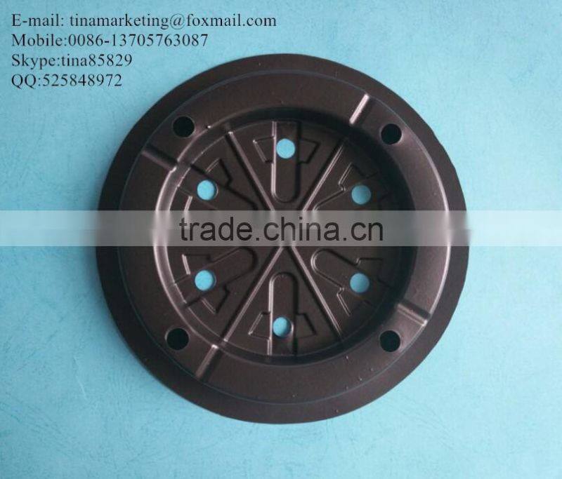 7 Inch Round Black PS Material Plastic Plant Pot Saucer, Flower pot base tray