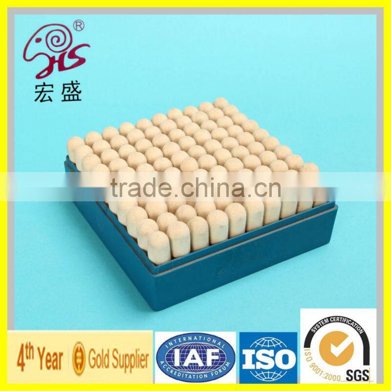 2016 new product 10mm x 3mm Taper Shape Head Felt Bobs Buffing Wheels Grinding Tools high quality