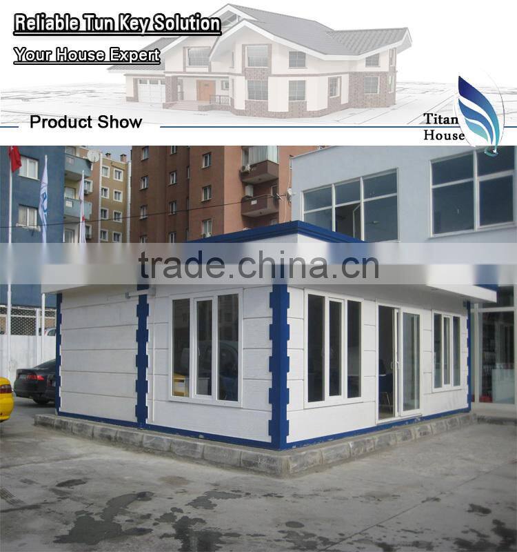 Light Steel Prefabricated Fiberglass Kiosk Houses of High Quality