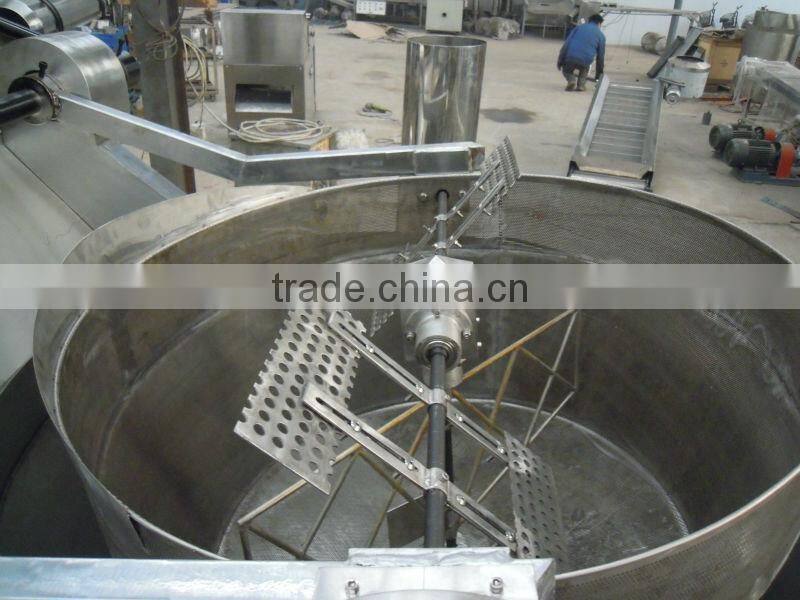 Frying machinery by stain steel snack food production line