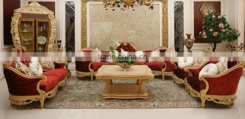 Luxury French Rococo Living Room Furnitur TV Cabinet Set/ Retro Vivid Hand Carved Solid Wood TV Cabinet & Display Cabinet