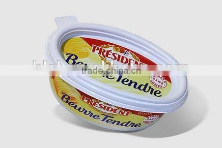 disposable customized thin wall IML plastic margarine packagings containers cups