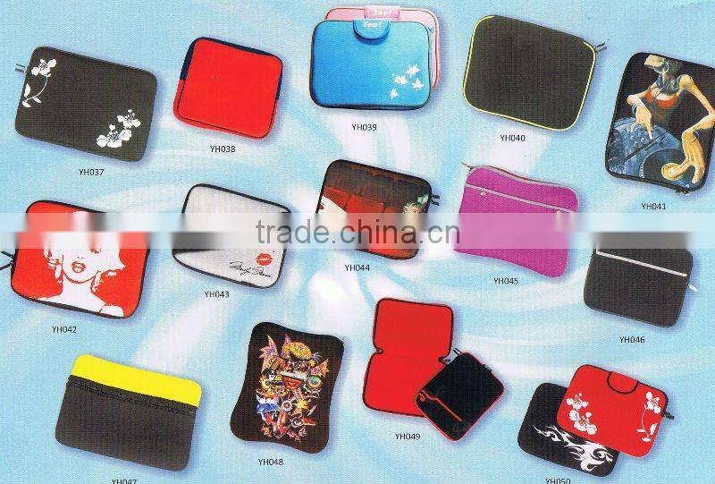 Handmade laptop felt bag in fashion design