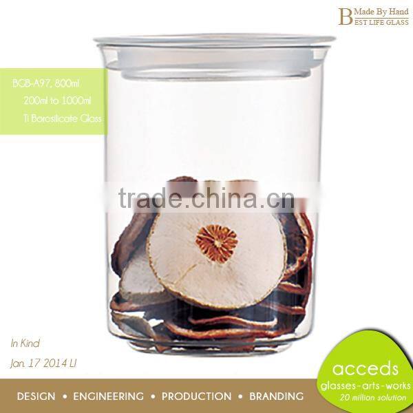 Personalized Pyrex Glass Tea Coffee Sugar Storage Jars Canisters