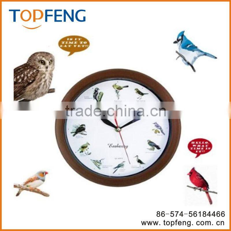 Wall clock /Singing Bird Wall Clock/12 Unique Bird Songs clock