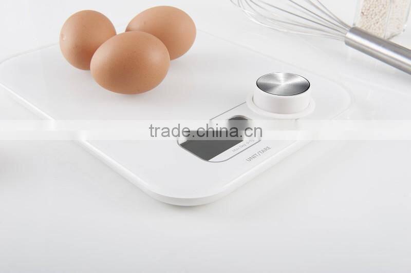 Kinetic Energy Battery-free digital glass kitchen food scale