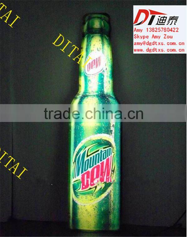 OEM design vacuum forming large display bottle