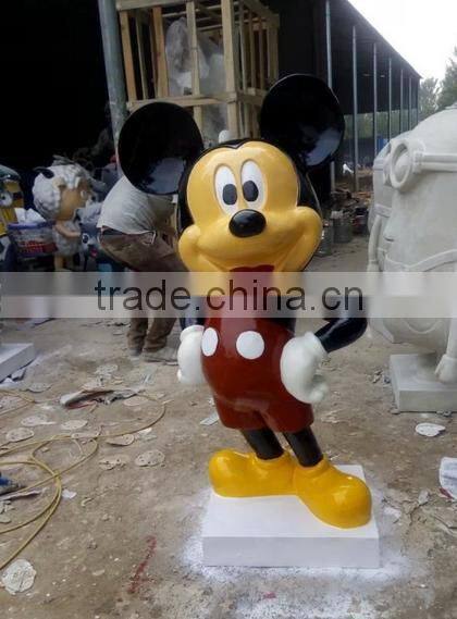 Micky Mouse and Donald Duck Fiberglass Statue