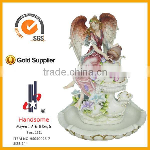 24"Hot sale religious indoor angel water fountain