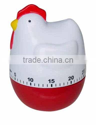 Plastic chicken shape cooking timer/kitchen timer