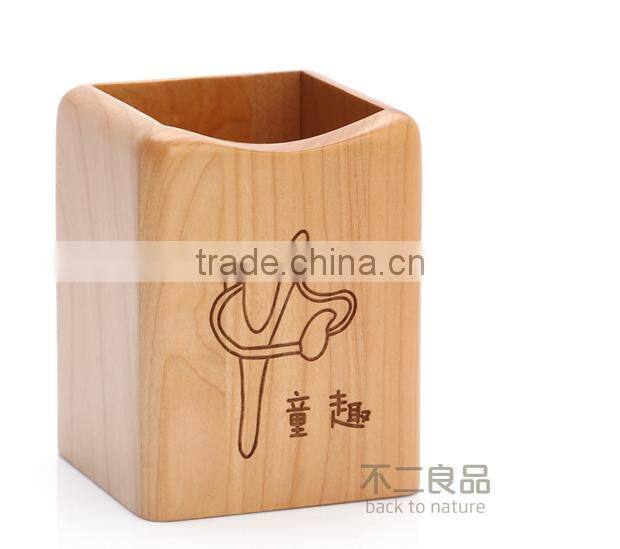 Lovely decoration originality wooden stationery wooden office supplier