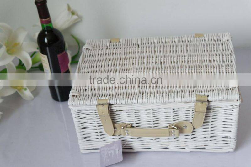 east flower basket cheap weave empty wicker picnic basket