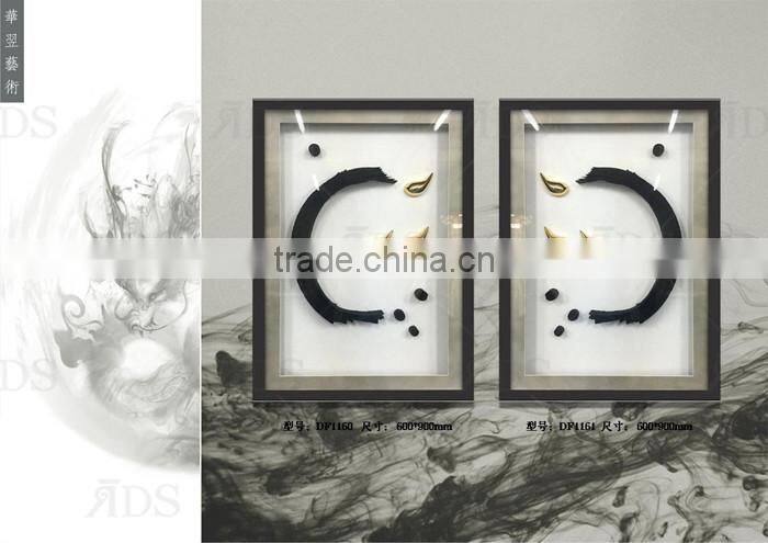 Framed handmade abstract paintings with description of painting for home decoration