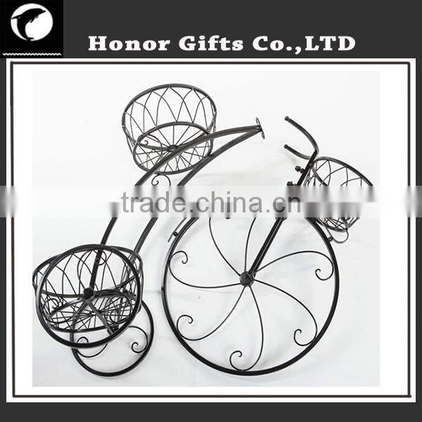 Decorative Wrought Iron Bicycle Plant Stand Iron Bicycle Plant Stand
