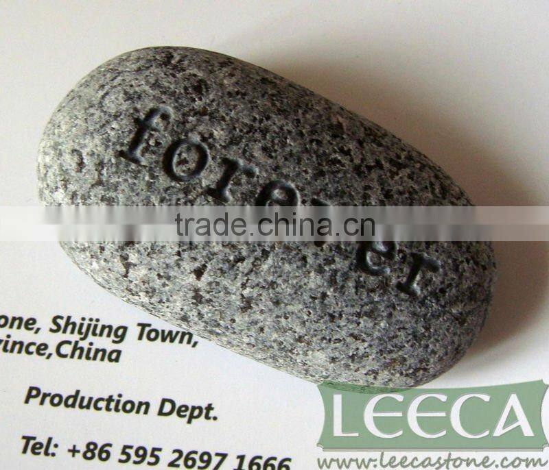Fan shaped granite memory stone facing stone