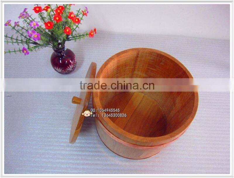 natural colour wooden coffee whisky wine barrel,bucket cask packing wit lid can print LOGO