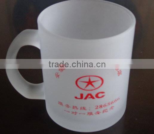 Reusable perfect prefessional quick customized glass mug with handle