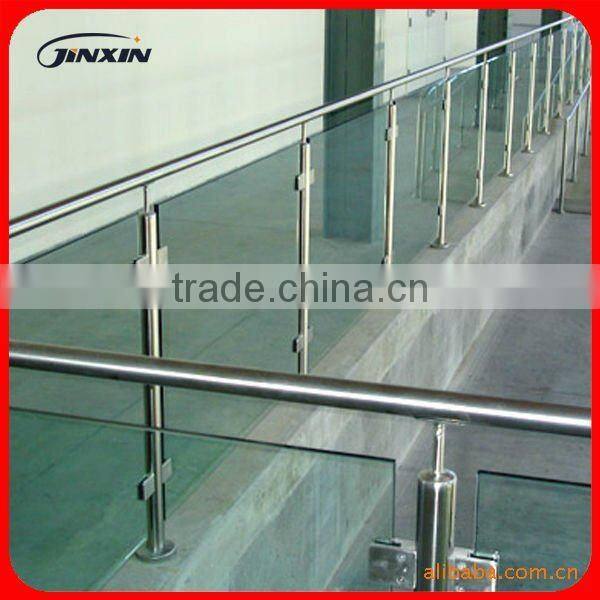 JINXIN customized glass fence_tempered glass fence panels stair railing cost