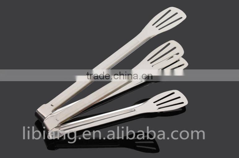 High quality 2 sizes food tongs/ barbecue tongs