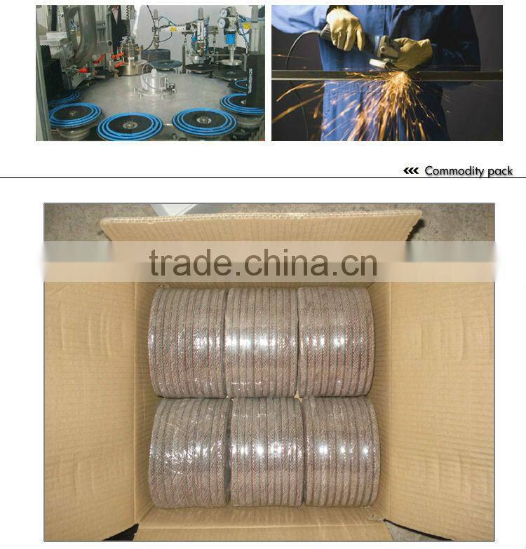 T27 Alumina Zirconia Abrasive Flap Disc for Stainless Steel with fiber-glass Backing