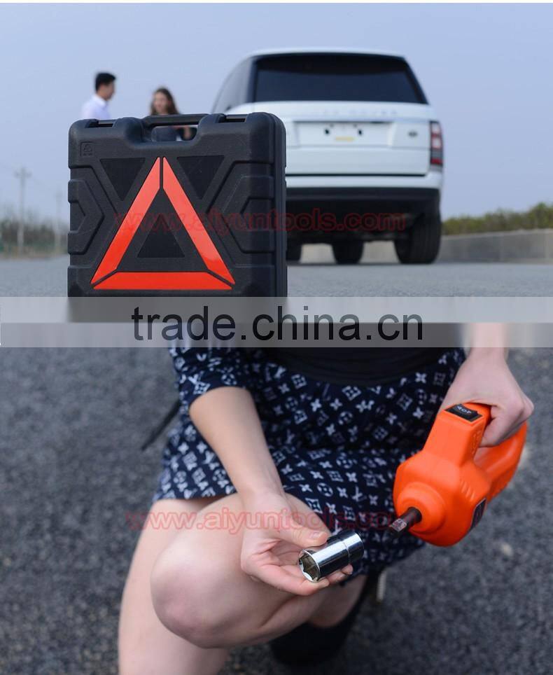 3 in 1 whole set impact wrench and Electric Hydraulic Car Jack electric jack 12V