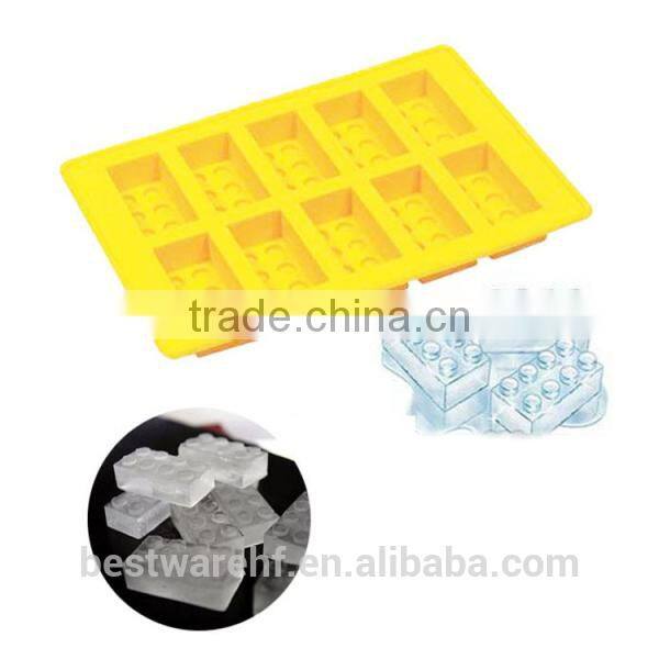 Tetris wholesale shaped silicone custom reusable blocks mini ice molds