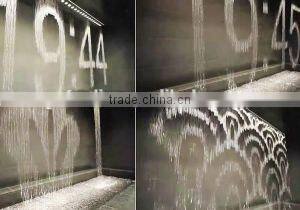 Company welcome culture show graphical drawing water curtain